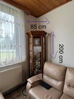 Eiken vitrinekast, Huis en Inrichting, Kasten | Vitrinekasten, Ophalen, Zo goed als nieuw