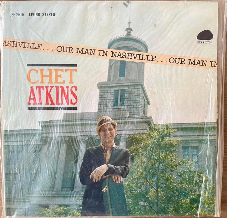 Our man in Nashville Chet Arkins (instrumentals Jerry Reed), Cd's en Dvd's, Vinyl | Country en Western, Gebruikt, Ophalen of Verzenden
