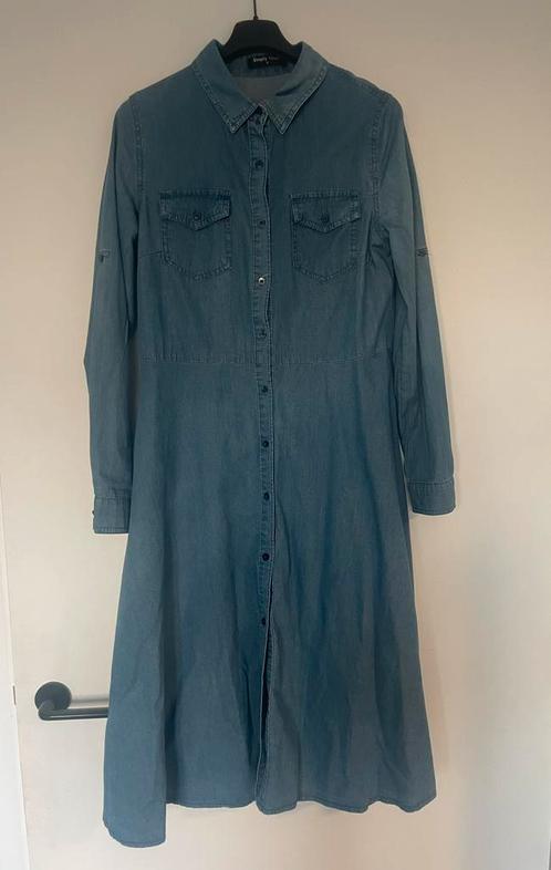 spijkerjurk, Kleding | Dames, Jurken, Zo goed als nieuw, Maat 36 (S), Blauw, Onder de knie, Ophalen of Verzenden