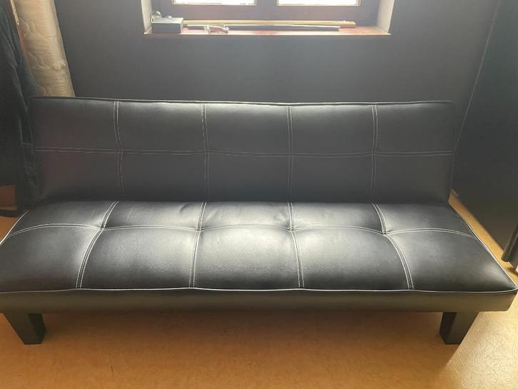 canape clic clac, Maison & Meubles, Chambre à coucher | Canapés-lits, Comme neuf, 100 cm, 190 cm ou moins, Une personne, Noir