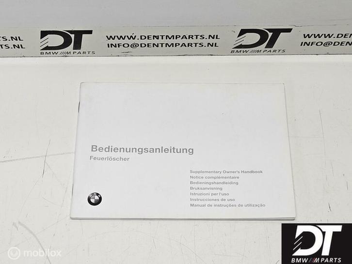Instructieboekje brandblusser BMW div. modellen 01290000363, Auto-onderdelen, Overige Auto-onderdelen, BMW, Gebruikt, Ophalen of Verzenden