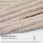 Set van 2 kussenslopen 40 x 40 cm SNELLE GRATIS LEVERING, Huis en Inrichting, Woonaccessoires | Kussens, -, Verzenden, Beige, -