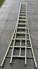 1 dubbele ladder en 1 enkele ladder, Doe-het-zelf en Bouw, Ladders en Trappen, Ophalen, Gebruikt, Ladder