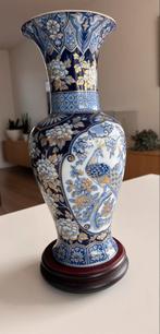 Vase en parfait état 34,5 cm + socle en bois de 4,5 cm, Enlèvement