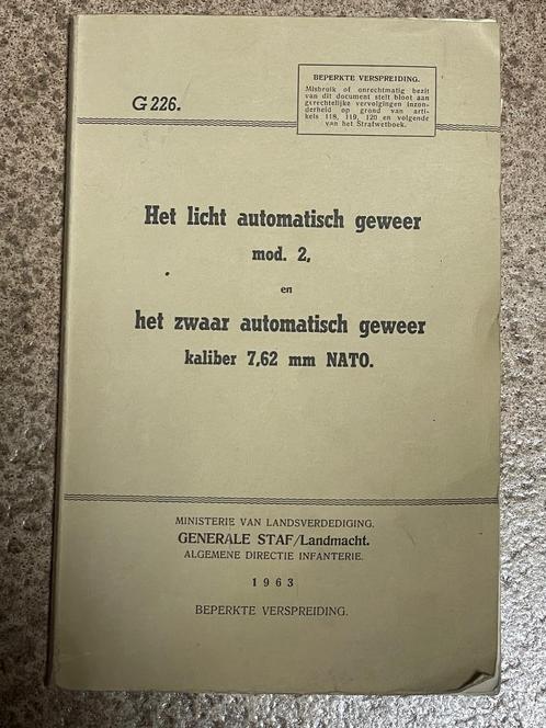 ABL-Reglement - FAL automatisch geweer G226, Verzamelen, Militaria | Algemeen, Ophalen of Verzenden
