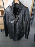 Zwarte leren herenjas met uitneembare binnenjassen T56, Ophalen, Zo goed als nieuw, Maat 56/58 (XL), Zwart