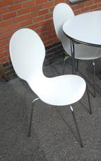 4 witte stoelen in goede staat, Tuin en Terras, Tuinstoelen, Ophalen, Gebruikt
