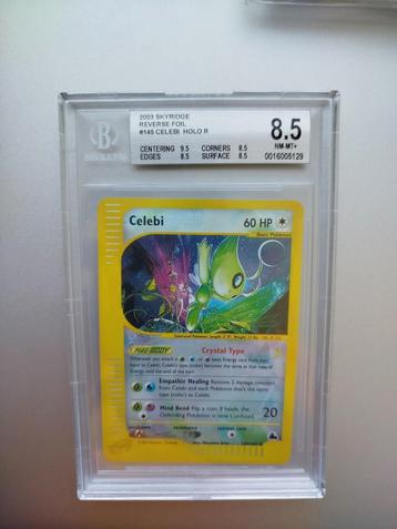 Celebi crystal BGS 8.5 reverse holo Skyridge 145/144 wotc