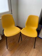 Vintage Ikea Gele Stoelen Leifarne, Huis en Inrichting, Stoelen, Metaal, Twee, Zo goed als nieuw, Ophalen