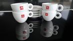 4 tasses et soucoupes à cappuccino Illy, Enlèvement ou Envoi, Comme neuf, Porcelaine, Tasse et/ou soucoupe