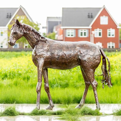 statue de cheval en métal, Antiquités & Art, Curiosités & Brocante, Enlèvement