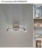 10 luminaires ikea krusnate, Huis en Inrichting, Lampen | Spots, Ophalen, Zo goed als nieuw, Metaal of Aluminium