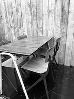 Multifunctionele – stapelbare vintage tafels ( 6 couverts) –, Zakelijke goederen, Gebruikt, Ophalen of Verzenden, Kantine of Aula