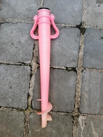 Parasolharing - roze - kunststof - D max 35 mm x H 39 cm.  beschikbaar voor biedingen