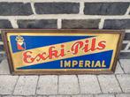 Exki Pils imperial reclamebord, Verzamelen, Ophalen of Verzenden, Zo goed als nieuw, Reclamebord