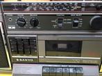 Radio cassette speler Sanyo stereo Retro model Koopje 30€, Audio, Tv en Foto, Radio's, Ophalen, Radio