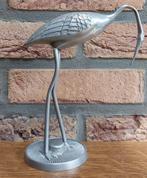 Tinnen vogel - Reiger -92 % tin - Uitstekende staat - € 75, Antiek en Kunst, Ophalen of Verzenden