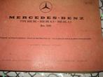 livres de pièces d'origine MERCEDES  anciennes W109/w108, Mercedes-Benz, Utilisé, Enlèvement ou Envoi