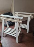 Schragen van massief hout, Ophalen, Zo goed als nieuw