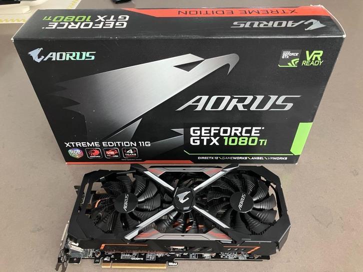 AORUS Geforce GTX 1080 Ti XTREME EDITION 11G, Informatique & Logiciels, Cartes vidéo, Utilisé, Nvidia, PCI-Express 3.0, HDMI, DisplayPort