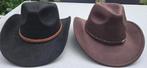 Cowboyhoed Zwart Of Bruin Met Bruine band (Nieuw), Vêtements | Hommes, Chapeaux & Casquettes, Enlèvement ou Envoi, Neuf, 57 cm (M, 7⅛ pouces) ou moins