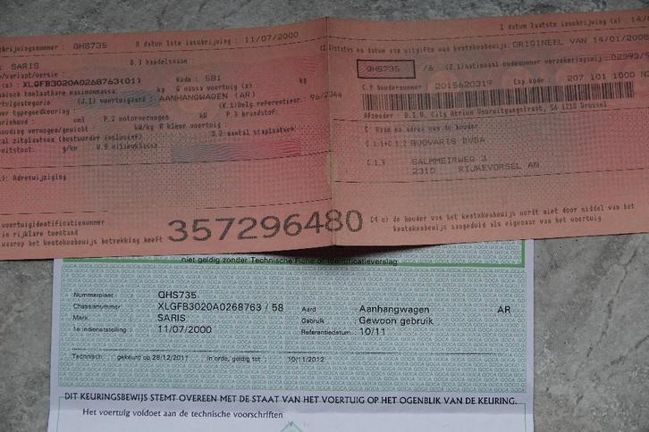 aanhang wagen, Divers, Divers Autre, Utilisé, Enlèvement