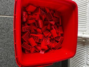 lego rode schuine blokken / dakpannen beschikbaar voor biedingen