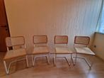 4 loungestoelen naar Thonet ontwerp van Marcel Breuer, Ophalen, Gebruikt, Wit, Design