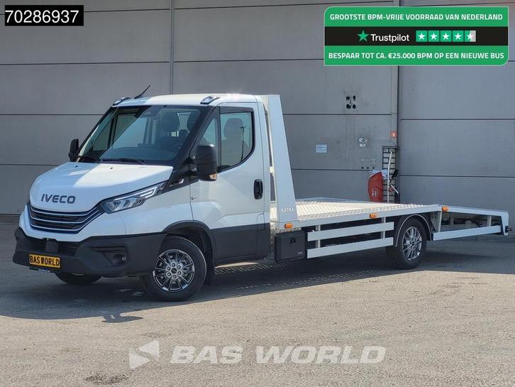 Iveco Daily 35S18 Automaat Autotransporter 3,5t Trekhaak Nav, Auto's, Bestelwagens en Lichte vracht, Bedrijf, Te koop, Centrale vergrendeling