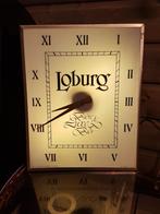 Vintage reclame klok van Belgische biermerk Loburg 🍺, Autres marques, Autres types, Utilisé, Enlèvement ou Envoi