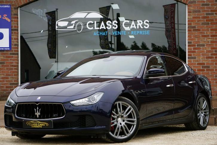 Maserati Ghibli 3.0 D AUTO XENON ZONNEDAK NAVI CAM CLIM, Auto's, Maserati, Bedrijf, Ghibli, Bluetooth, Elektrische stoelverstelling