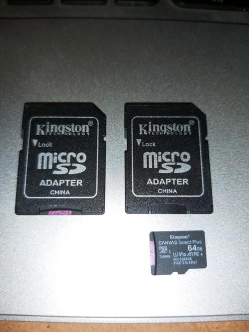 Kingston 64GB micro/SD-kaart, Audio, Tv en Foto, Foto | Geheugenkaarten, Nieuw, SD, Ophalen of Verzenden