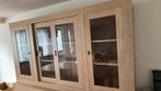 Masief eiken wandkast, Huis en Inrichting, Kasten | Buffetkasten, Ophalen, 200 cm of meer, Eikenhout, Zo goed als nieuw