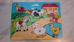 Puzzle en bois animaux de la ferme, Enfants & Bébés, Enlèvement, Utilisé, 6 mois à 2 ans, Moins de 10 pièces