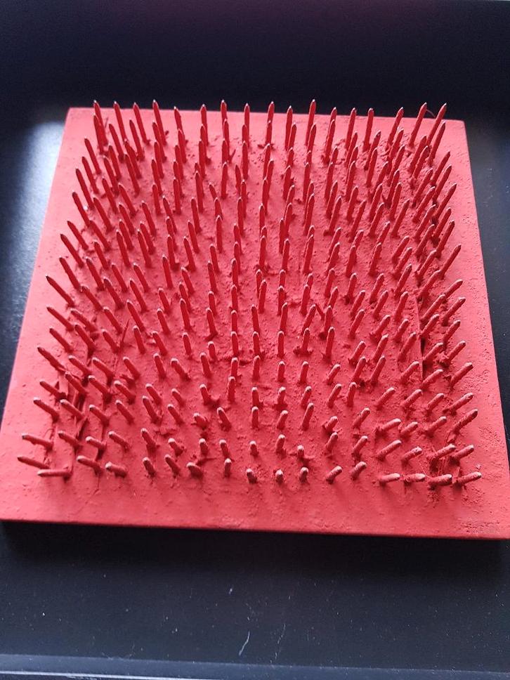 Bernard AUBERTIN - Très côté - Tableau clous, Antiquités & Art, Art | Peinture | Abstraite, Enlèvement ou Envoi