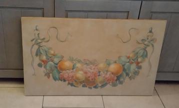 Schilderij/guirlande van fruit 100x60