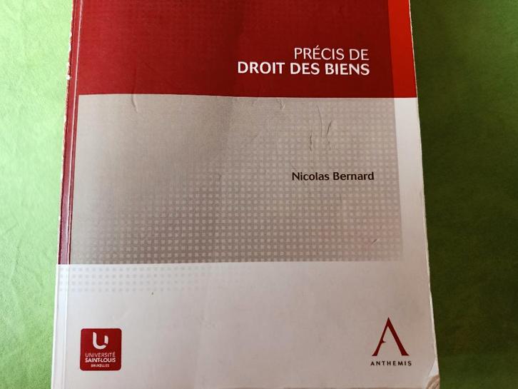 Précis de droit des biens  -  Nicolas Bernard, Boeken, Overige Boeken, Gelezen, Ophalen of Verzenden