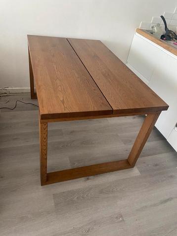 Table en chene très bonne qualité ikea MÖRBYLÅNGA, Maison & Meubles, Tables | Tables à manger, Enlèvement, Comme neuf