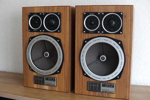 Grundig Super HiFi Box 1500a, Audio, Tv en Foto, Luidsprekerboxen, Gebruikt, Front, Rear of Stereo speakers, 60 tot 120 watt, Overige merken
