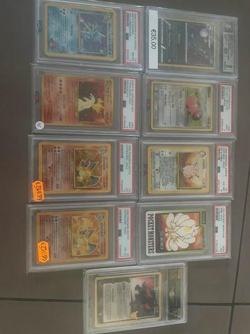 7 Pokemon Slabs/kaarten te koop beschikbaar voor biedingen