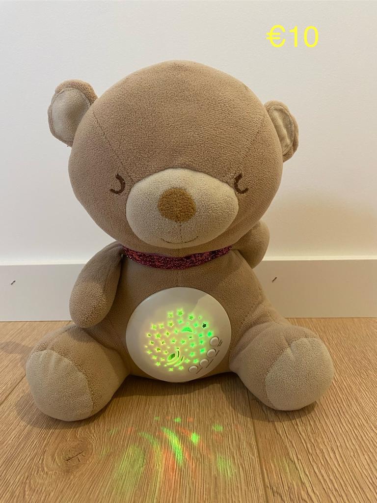Knuffelbeer met licht en geluid, Ophalen, Gebruikt
