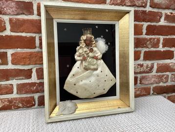 WASSEN BEELD IN KADER " HEILIGEN Maria & kindje Jezus " beschikbaar voor biedingen