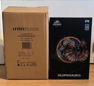 Jurassic Park Dilophosaurus iron studios (not Sideshow) beschikbaar voor biedingen