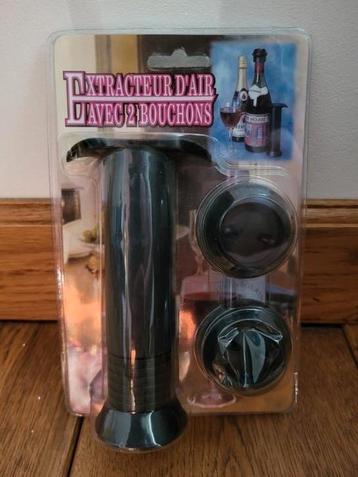 Wijn luchtextractor / luchtpompje met 2 doppen beschikbaar voor biedingen