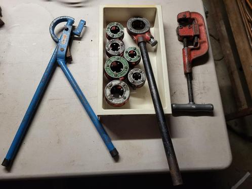 VIRAX/RIDGIT Buisdraadsnijset + Buizensnijder +Buizenplooier, Doe-het-zelf en Bouw, Gereedschap | Handgereedschap, Gebruikt, Ophalen