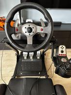 Logitech G25 stuurwiel met pedalen en versnellingspook, Games en Spelcomputers, Ophalen, Gebruikt, Stuur of Pedalen, PlayStation 2