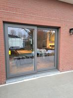 Schuco PVC Schuifraam+Deur - 243x209 + 142x209 - BASALTGRIJS, Doe-het-zelf en Bouw, Ophalen, Kunststof, 225 cm of meer, Overige typen