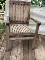 Teak tuinstoel 6 stuks, Tuin en Terras, Tuinstoelen, Ophalen, Gebruikt, Teakhout