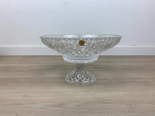 Kristallen schaal fruitschaal RCR Italië, Huis en Inrichting, Woonaccessoires | Schalen en Manden, Gebruikt, Schaal, Rond, Glas