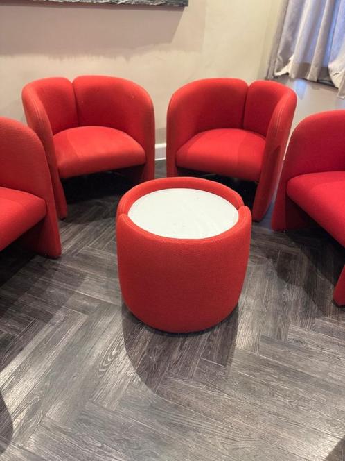 Bulo 'Orlando' set (4x Fauteuil + tafeltje), Huis en Inrichting, Fauteuils, Zo goed als nieuw, Stof, Ophalen